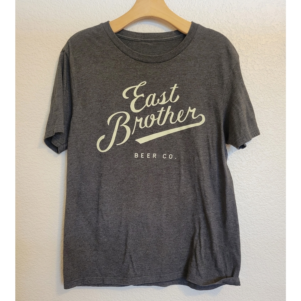 Unisex east brother beer Co size M gray "beer is labor"